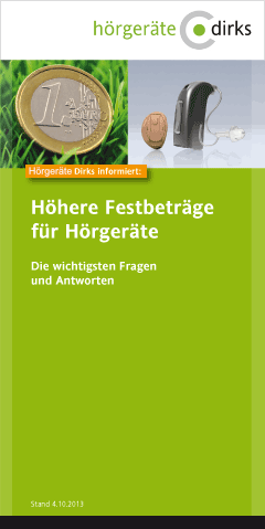 Broschüre: Fragen und Antworten zu den Festbeträgen